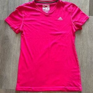 Hot pink Adidas Ultimate Tee size medium